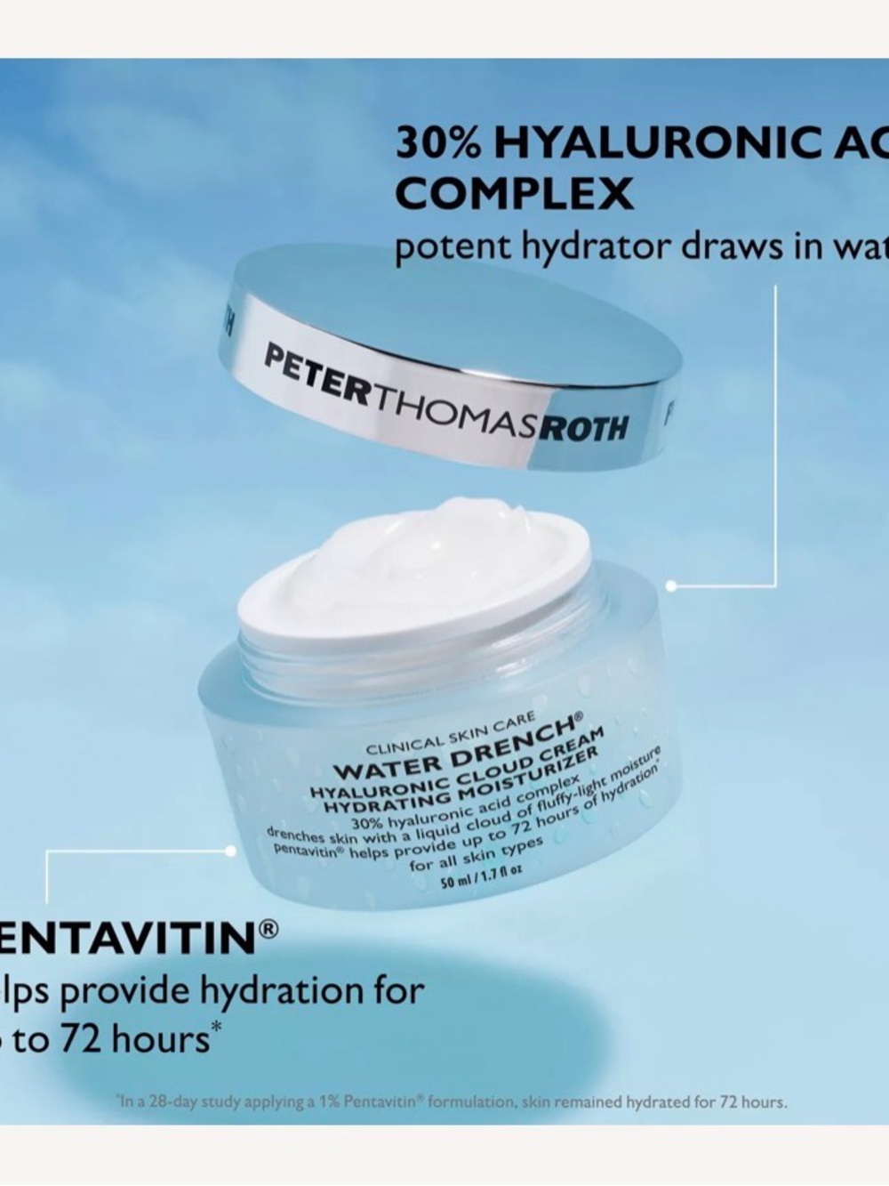 Peter Thomas Roth Moisturizer - Light Blue and Silver